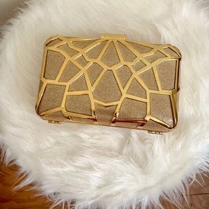 Gold Hardware Clutch